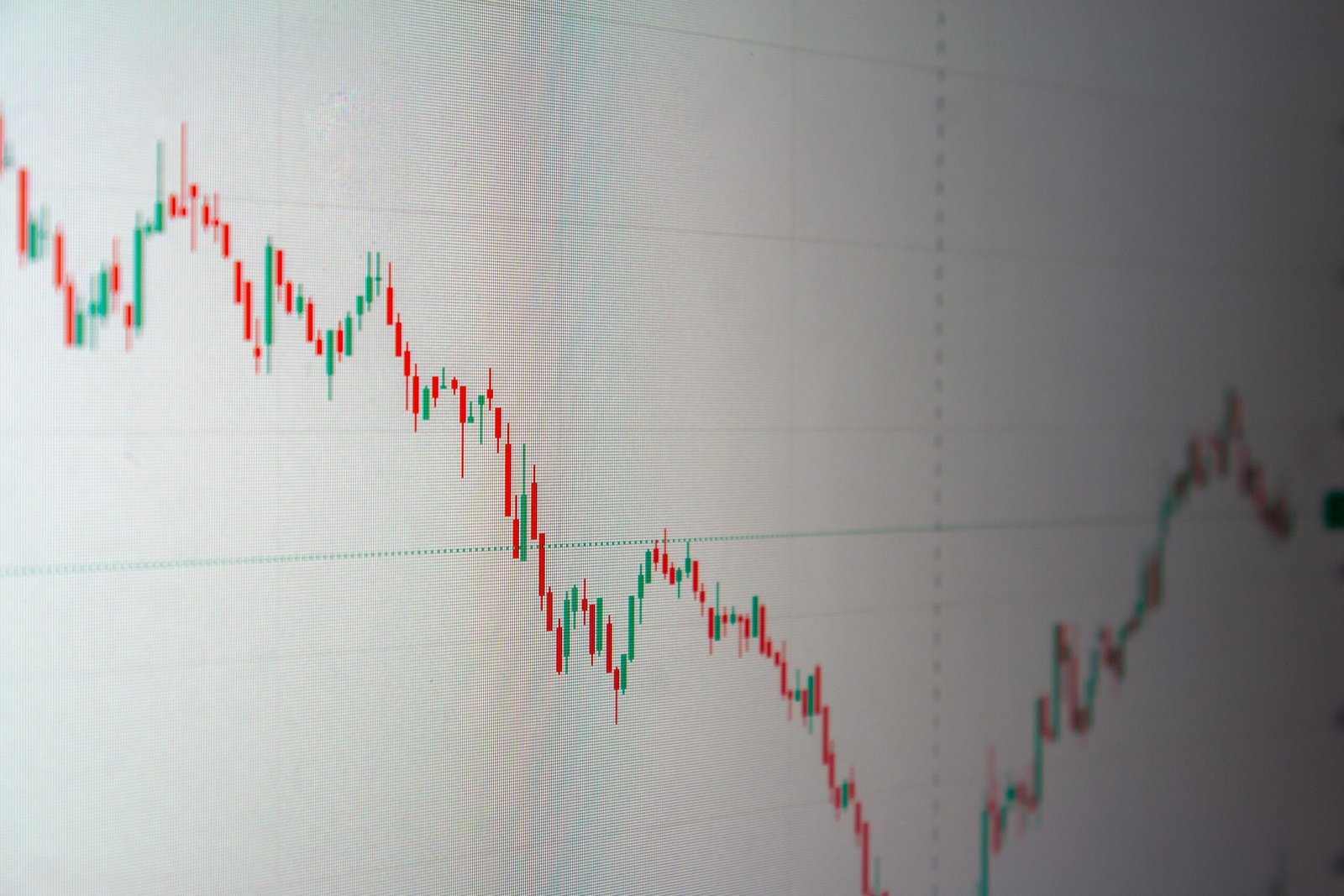 Detailed graph showing financial data trends, ideal for business and finance themes.